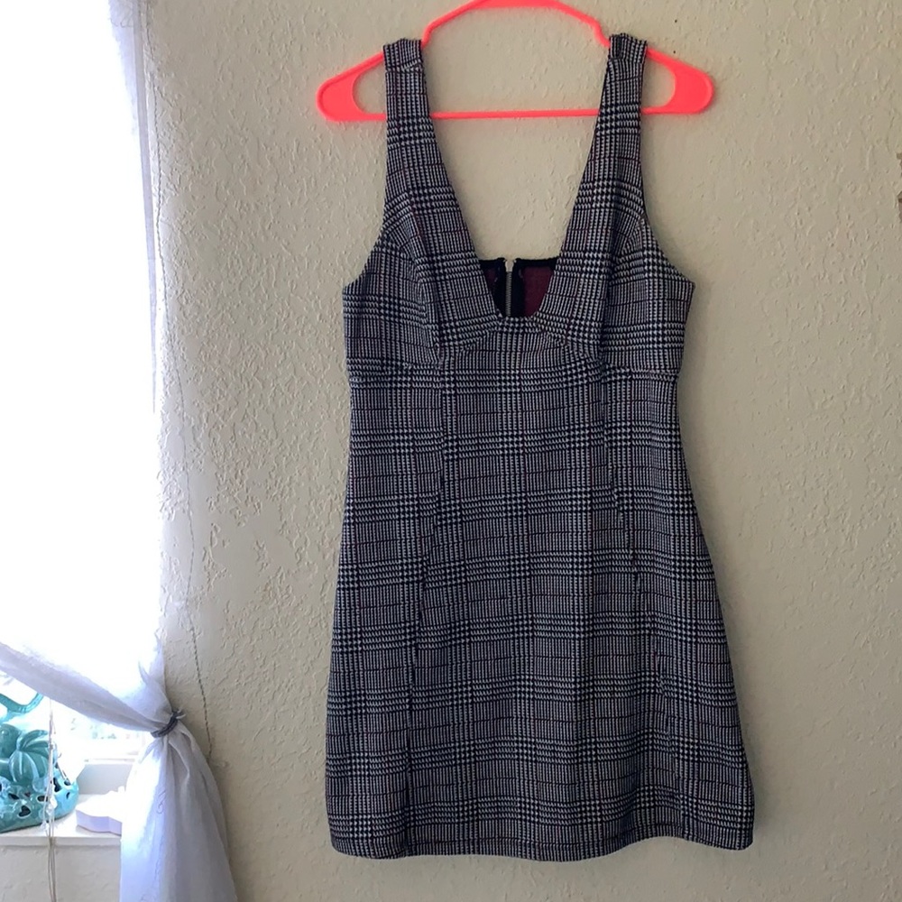 Topshop Plaid Mini Dress